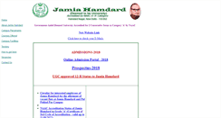 Desktop Screenshot of jamiahamdard.ac.in