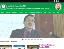 Tablet Screenshot of jamiahamdard.edu